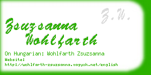 zsuzsanna wohlfarth business card